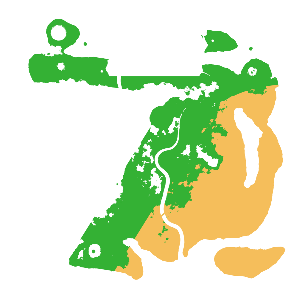 Biome Rust Map: Procedural Map, Size: 3500, Seed: 748291