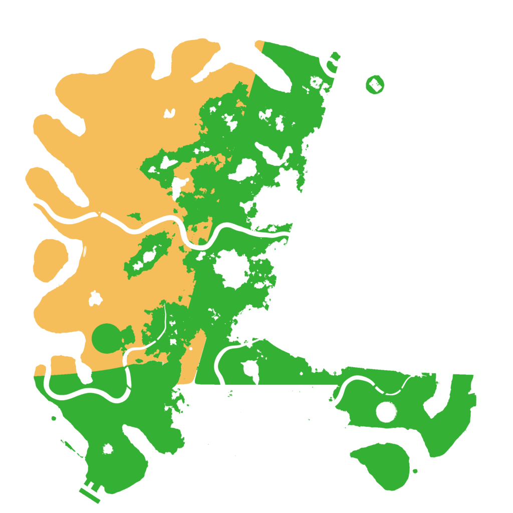 Biome Rust Map: Procedural Map, Size: 4500, Seed: 20260806