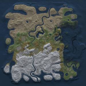 Thumbnail Rust Map: Procedural Map, Size: 4500, Seed: 186432028, 17 Monuments