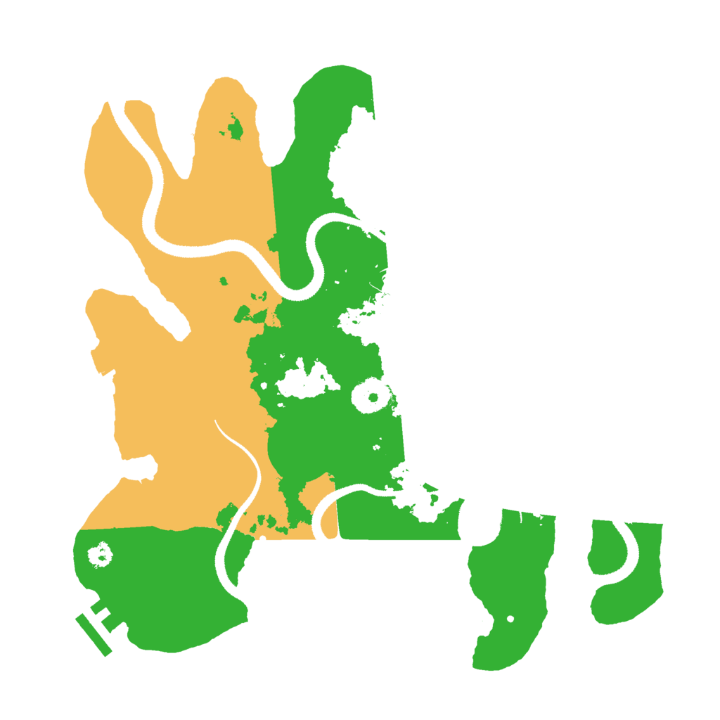 Biome Rust Map: Procedural Map, Size: 3000, Seed: 293198250