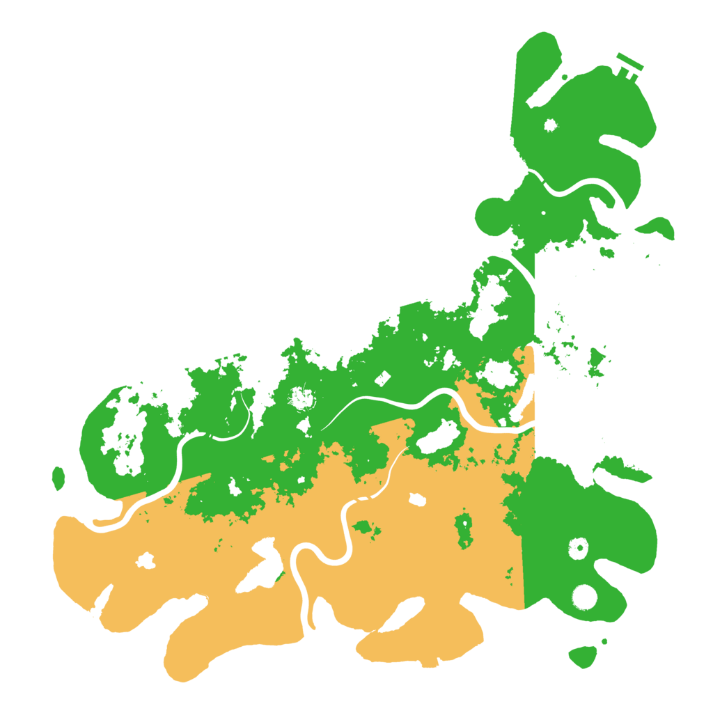 Biome Rust Map: Procedural Map, Size: 5000, Seed: 77491106