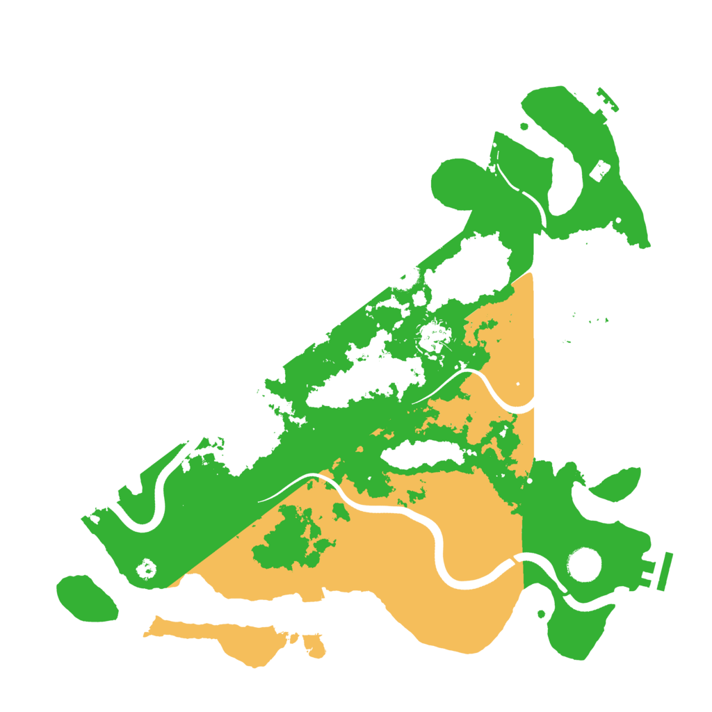 Biome Rust Map: Procedural Map, Size: 3700, Seed: 638277070