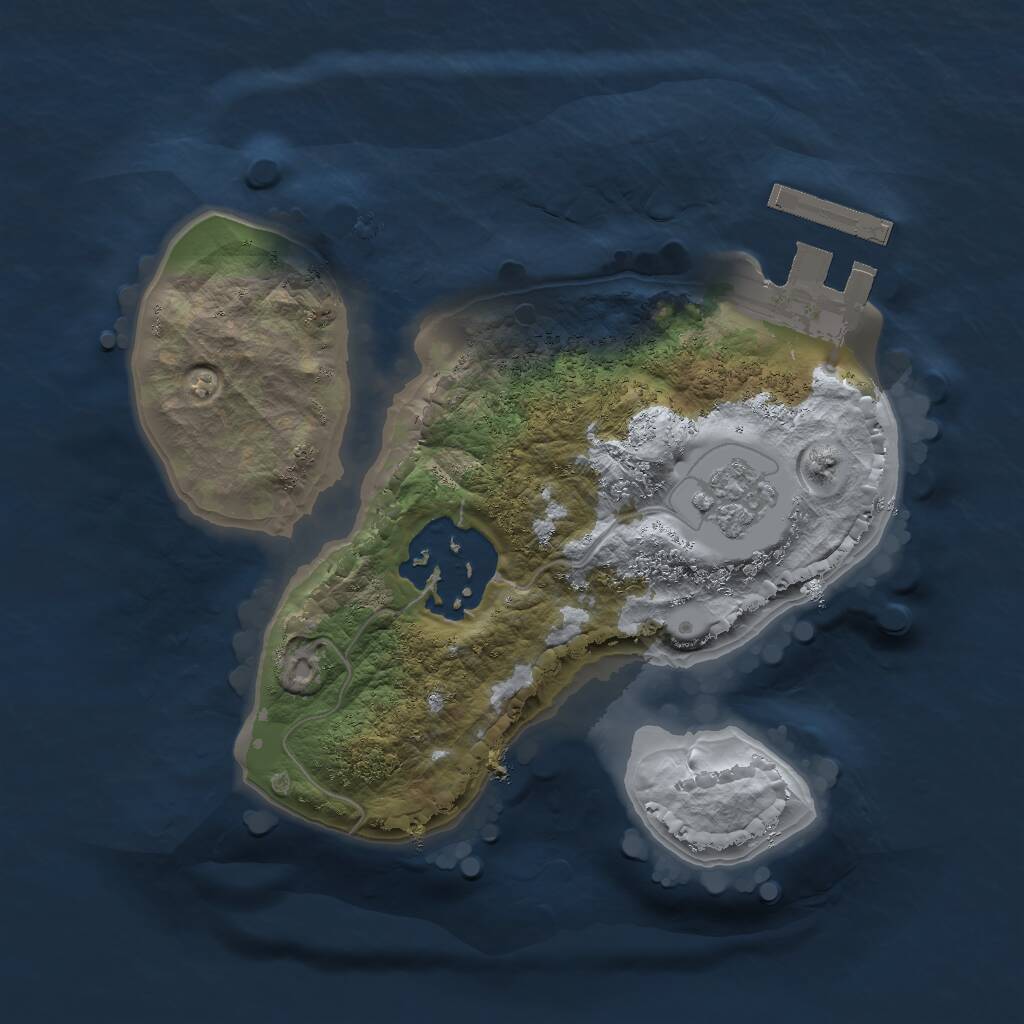 Rust Map: Procedural Map, Size: 1650, Seed: 1612212179, 4 Monuments