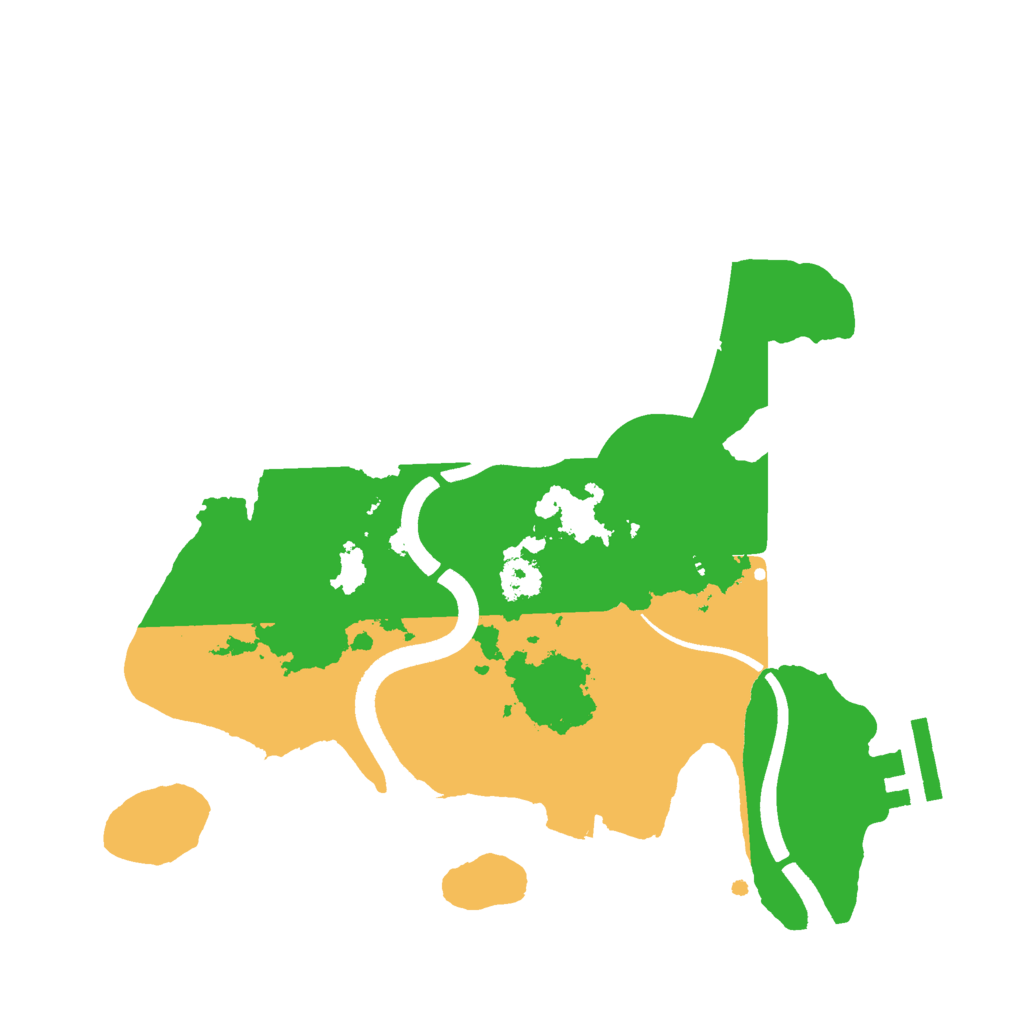 Biome Rust Map: Procedural Map, Size: 2500, Seed: 1694018480