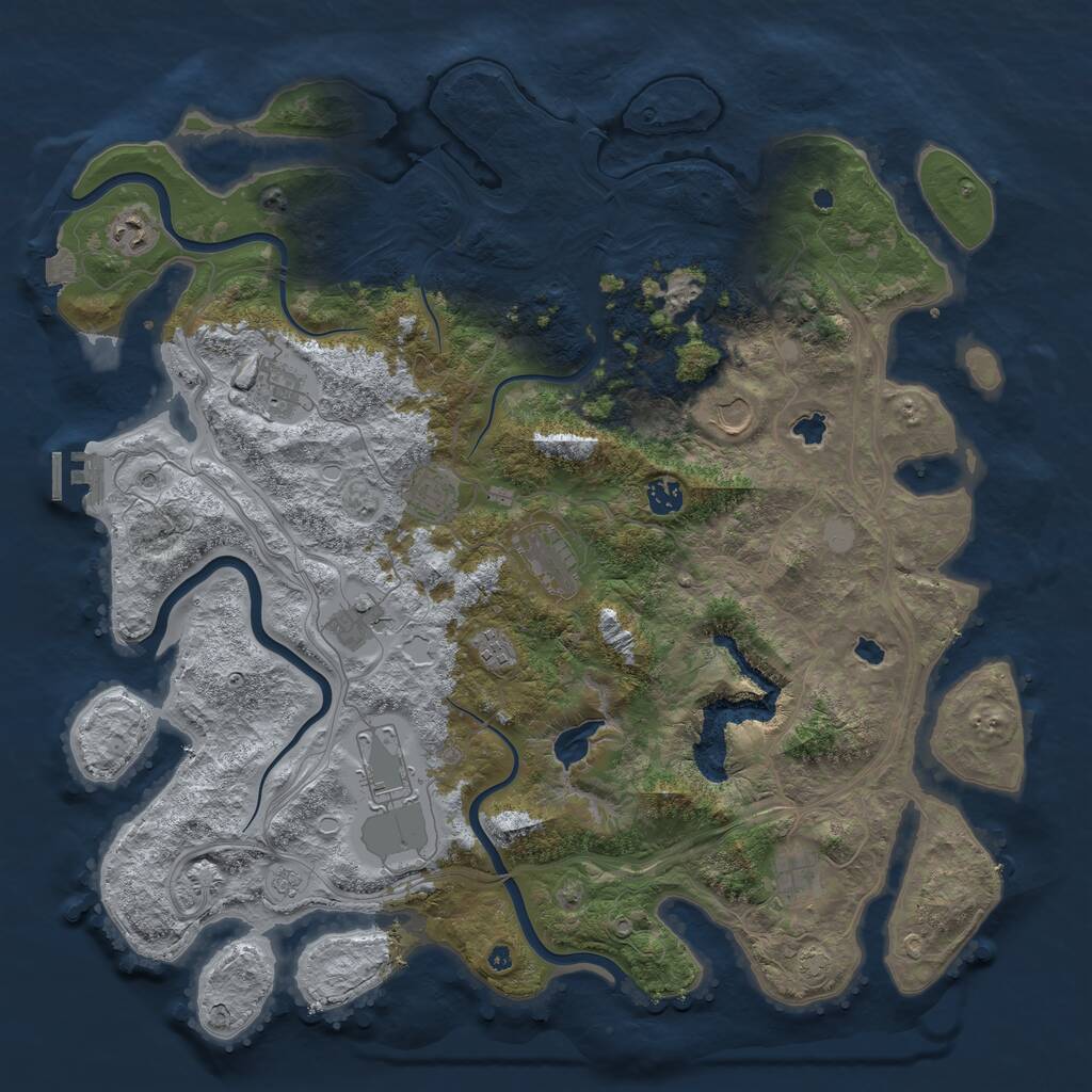 Rust Map: Procedural Map, Size: 4500, Seed: 471775301, 15 Monuments