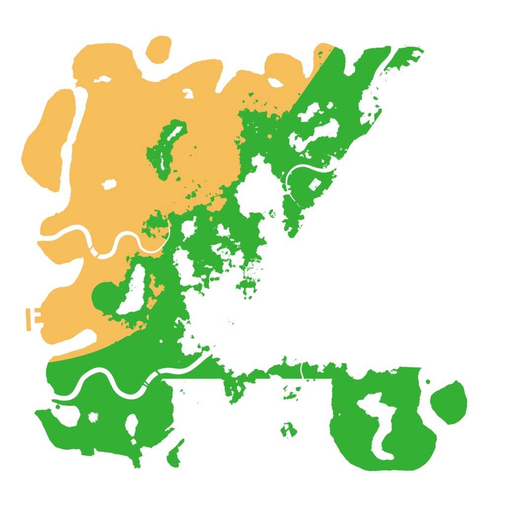 Biome Rust Map: Procedural Map, Size: 4500, Seed: 2039417298