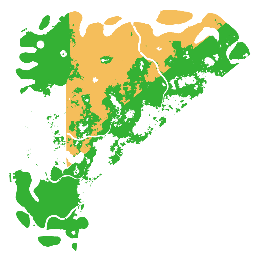 Biome Rust Map: Procedural Map, Size: 6000, Seed: 2021191109