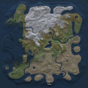 Thumbnail Rust Map: Procedural Map, Size: 4500, Seed: 1871736016, 18 Monuments