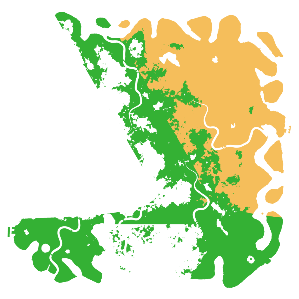 Biome Rust Map: Procedural Map, Size: 6000, Seed: 567577