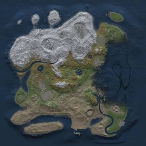 Thumbnail Rust Map: Procedural Map, Size: 3500, Seed: 1603112284, 15 Monuments
