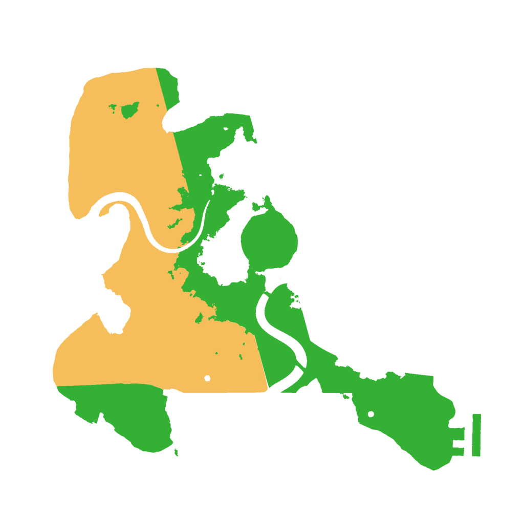 Biome Rust Map: Procedural Map, Size: 2500, Seed: 5011035