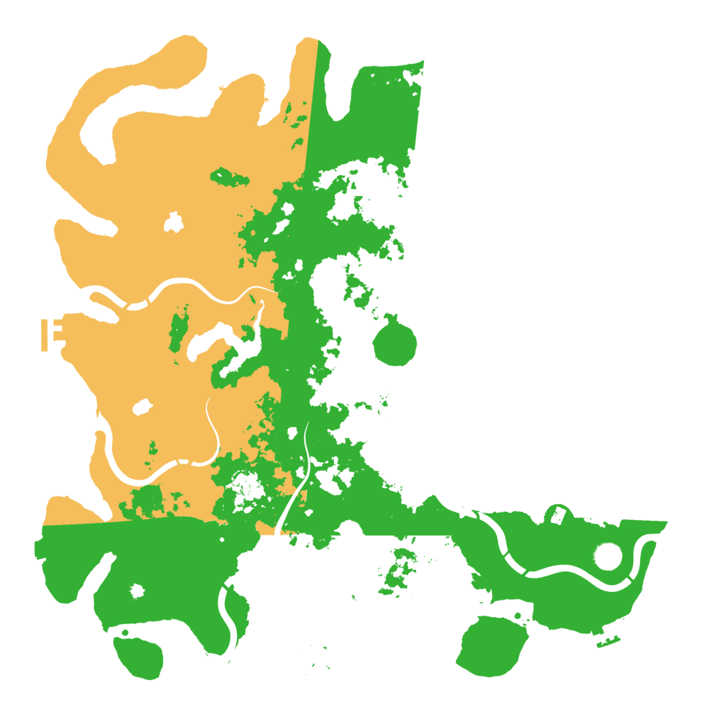 Biome Rust Map: Procedural Map, Size: 4500, Seed: 839913053