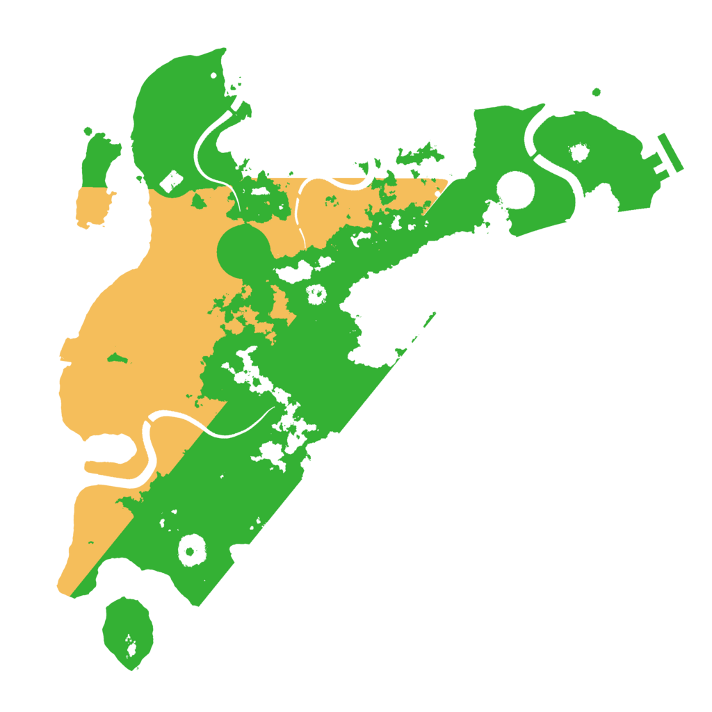Biome Rust Map: Procedural Map, Size: 3500, Seed: 240809