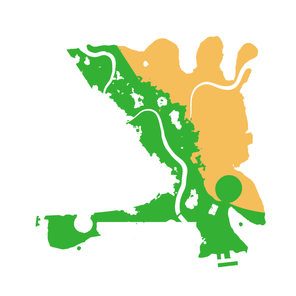 Biome Rust Map: Procedural Map, Size: 3000, Seed: 553040007