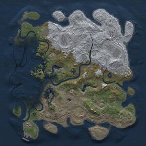Thumbnail Rust Map: Procedural Map, Size: 4400, Seed: 2062466391, 18 Monuments