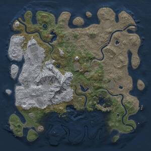 Thumbnail Rust Map: Procedural Map, Size: 5000, Seed: 1176963090, 18 Monuments
