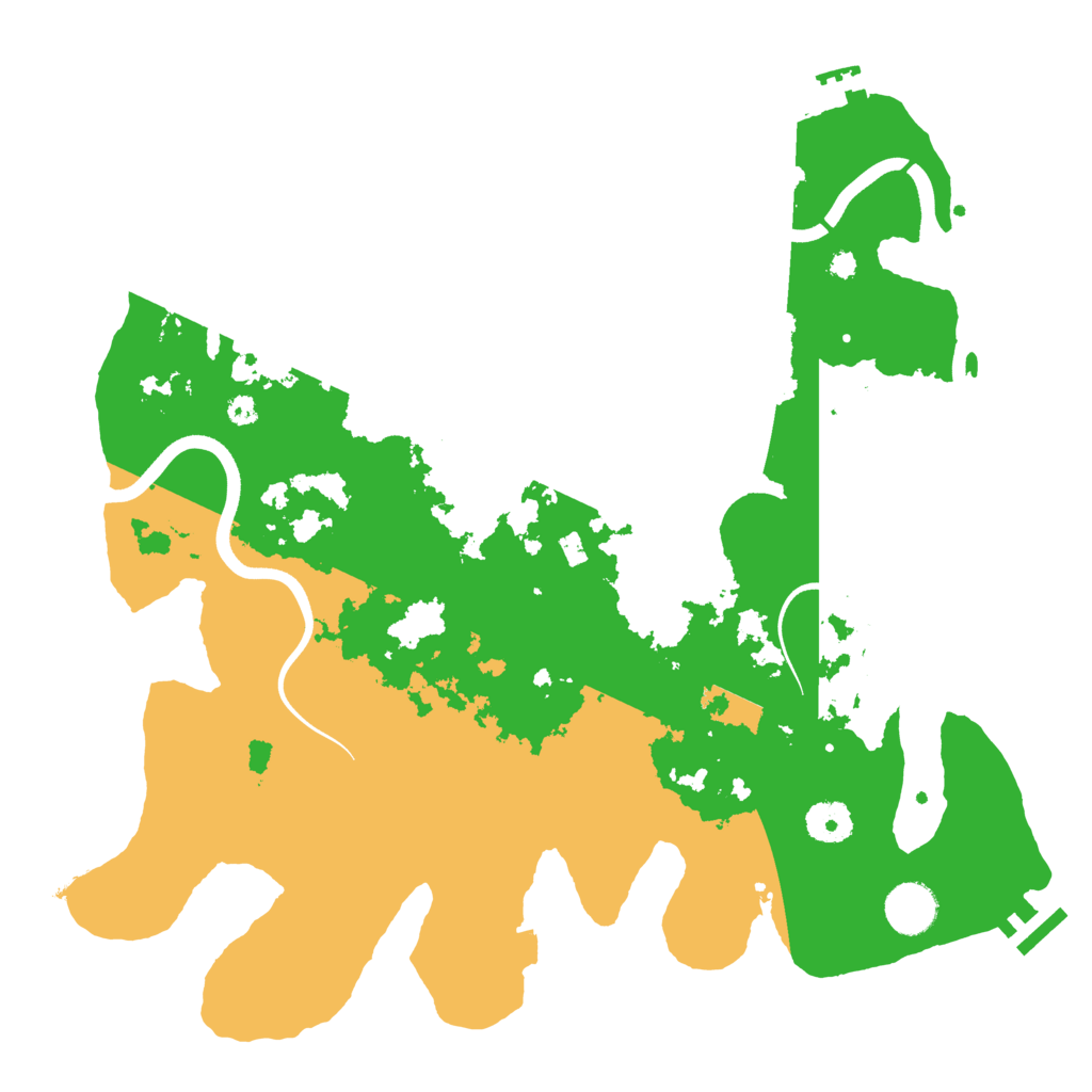 Biome Rust Map: Procedural Map, Size: 3700, Seed: 90751073