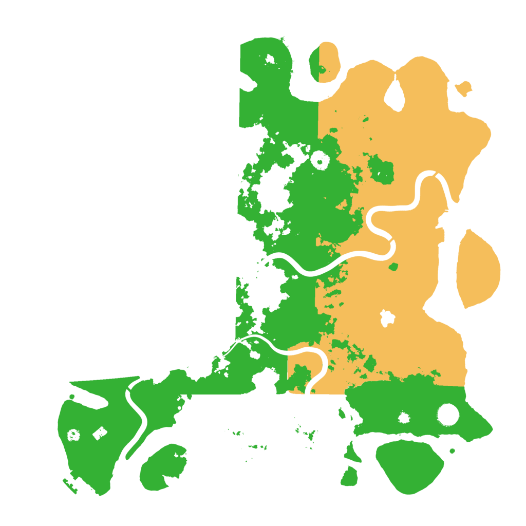 Biome Rust Map: Procedural Map, Size: 4199, Seed: 349607695