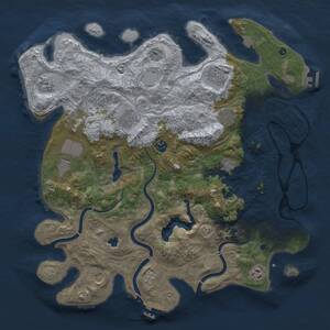 Thumbnail Rust Map: Procedural Map, Size: 4250, Seed: 1487395605, 16 Monuments