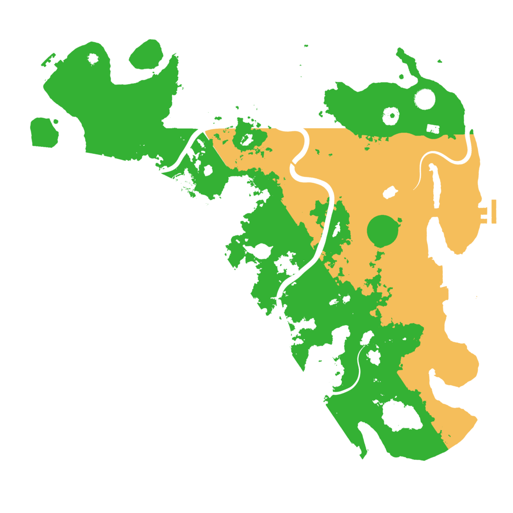 Biome Rust Map: Procedural Map, Size: 4350, Seed: 289531180