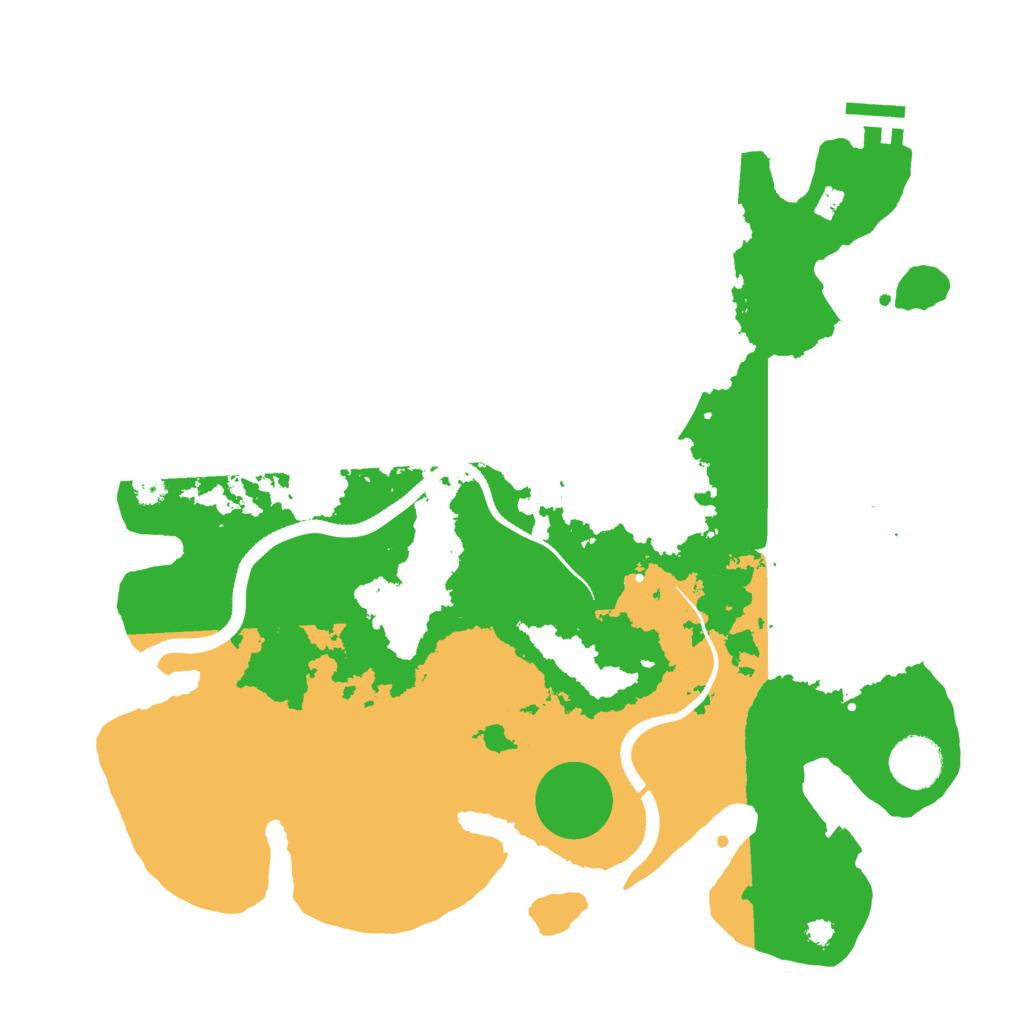 Biome Rust Map: Procedural Map, Size: 3500, Seed: 20262025