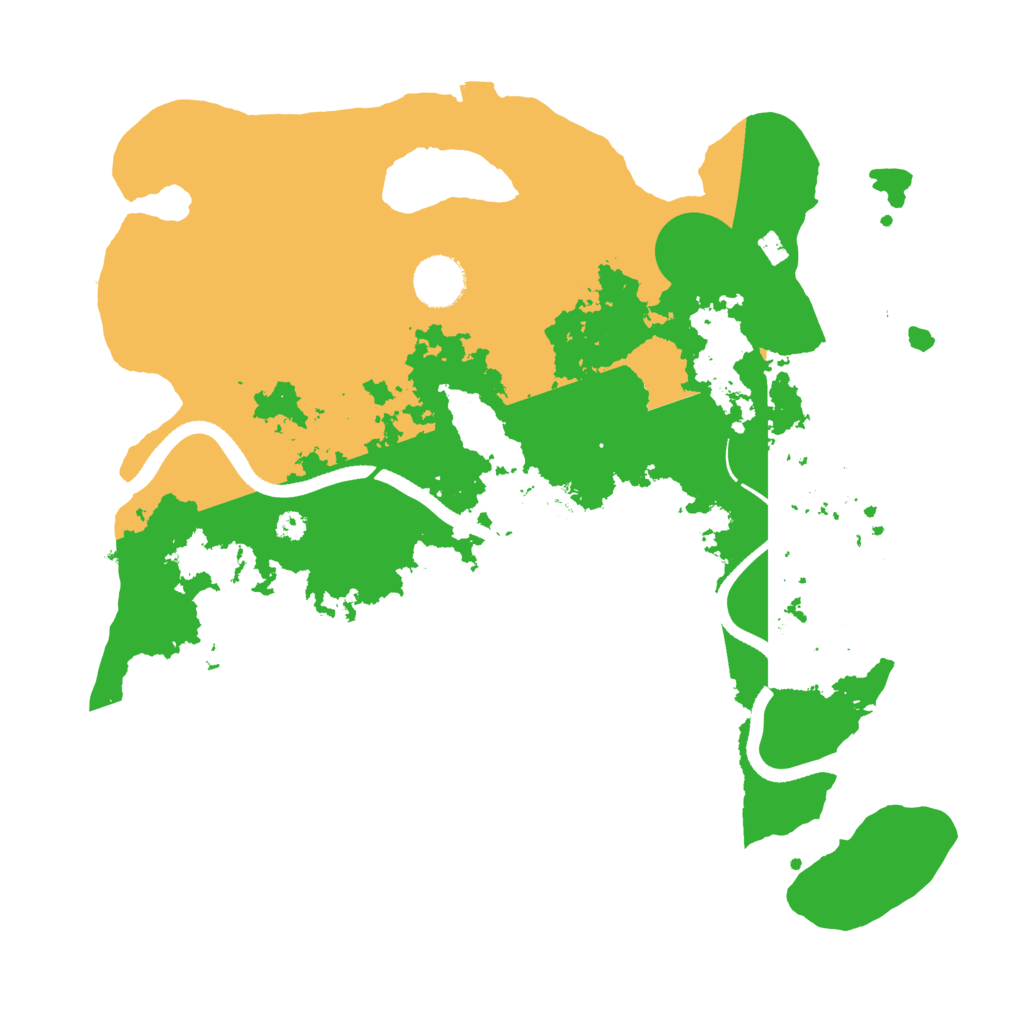Biome Rust Map: Procedural Map, Size: 3500, Seed: 1216201368