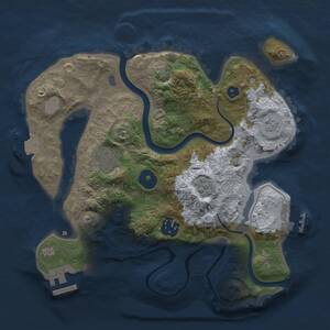 Thumbnail Rust Map: Procedural Map, Size: 2700, Seed: 1566795382, 9 Monuments