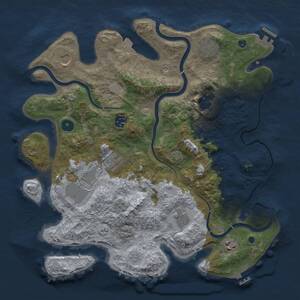 Thumbnail Rust Map: Procedural Map, Size: 3750, Seed: 413867304, 15 Monuments