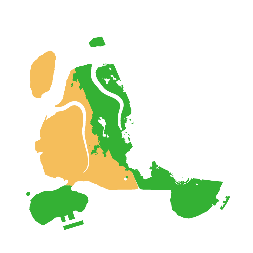 Biome Rust Map: Procedural Map, Size: 2500, Seed: 1591804066