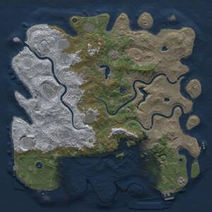 Thumbnail Rust Map: Procedural Map, Size: 4800, Seed: 416641162, 17 Monuments