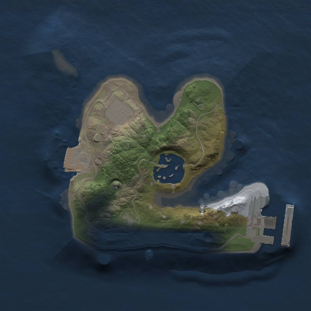 Rust Map: Procedural Map, Size: 1500, Seed: 808654996, 3 Monuments