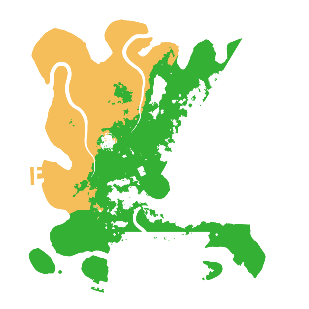Biome Rust Map: Procedural Map, Size: 3500, Seed: 1088647836