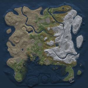 Thumbnail Rust Map: Procedural Map, Size: 4250, Seed: 562062165, 17 Monuments