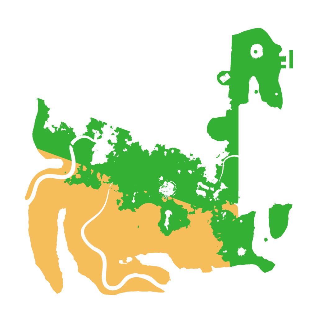 Biome Rust Map: Procedural Map, Size: 3500, Seed: 574386697