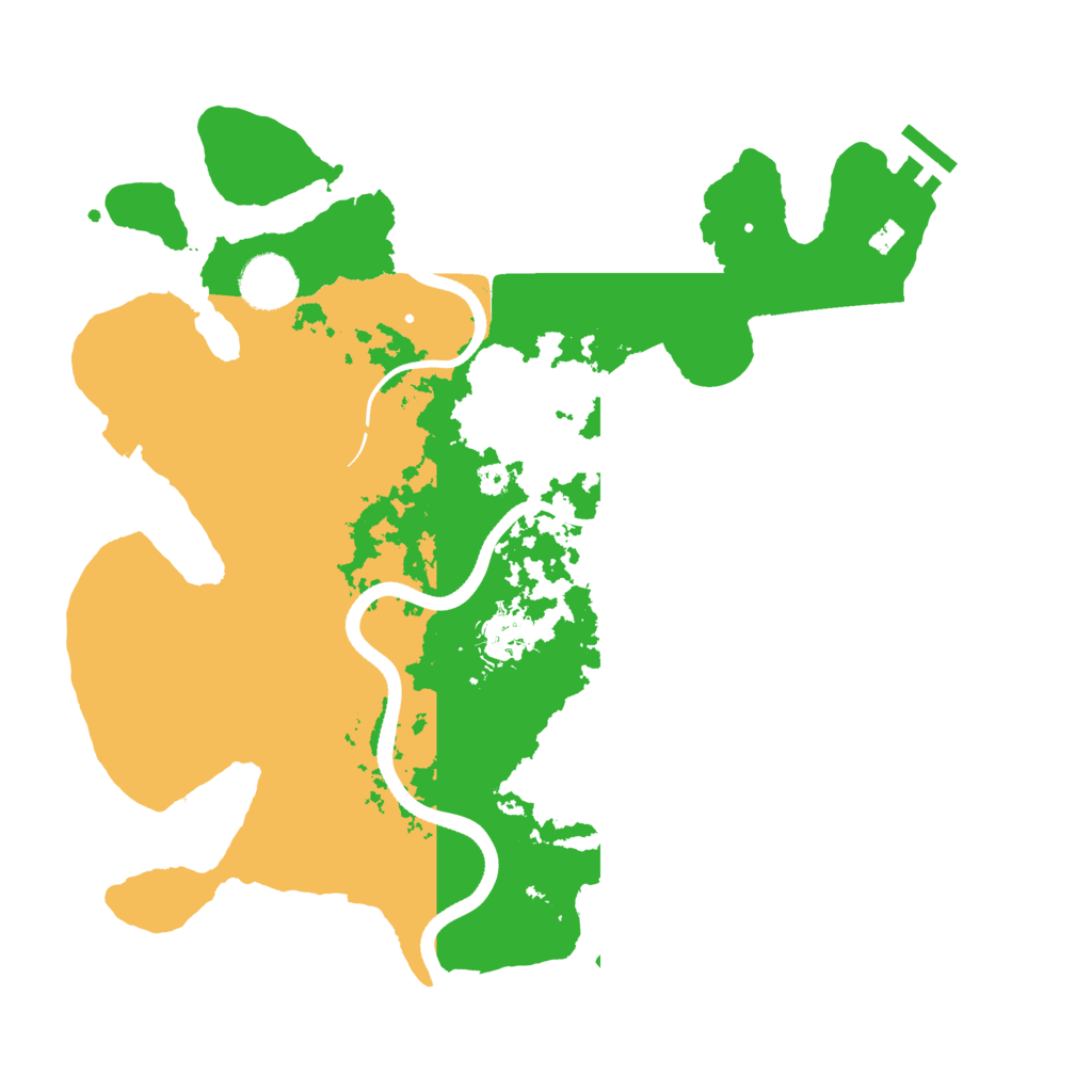 Biome Rust Map: Procedural Map, Size: 3500, Seed: 872579595
