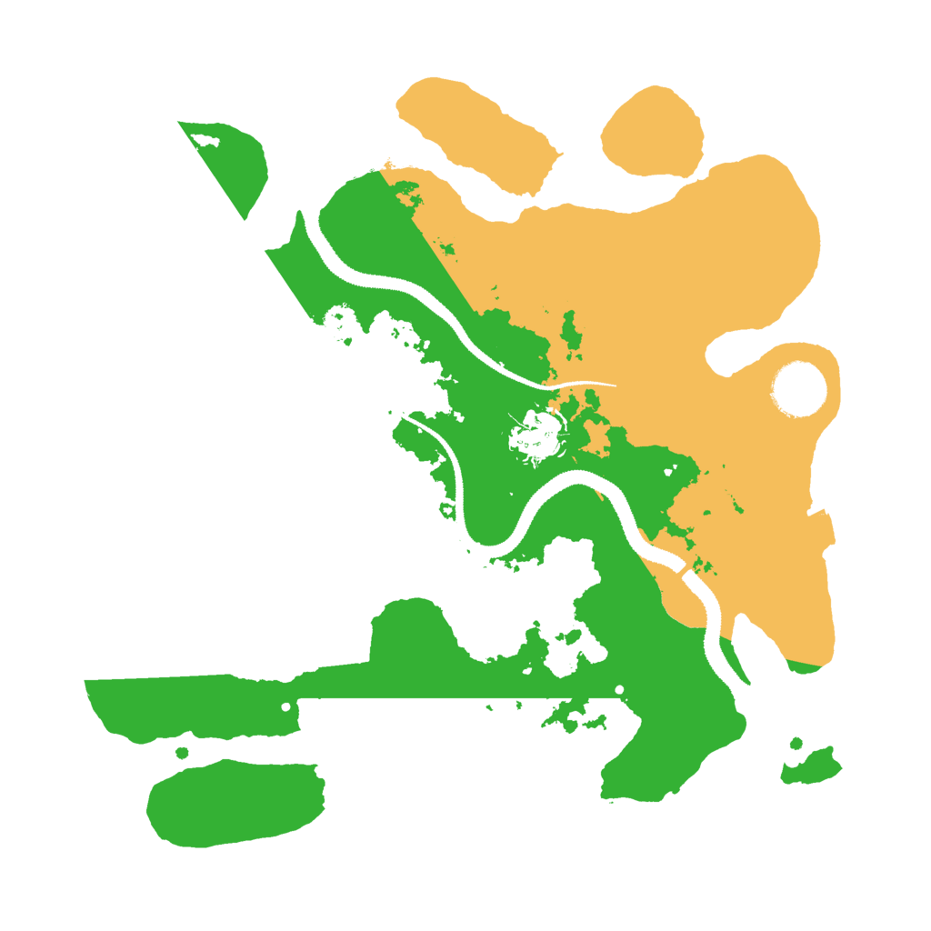 Biome Rust Map: Procedural Map, Size: 3000, Seed: 599590483