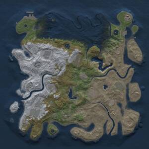 Thumbnail Rust Map: Procedural Map, Size: 4200, Seed: 183946305, 17 Monuments