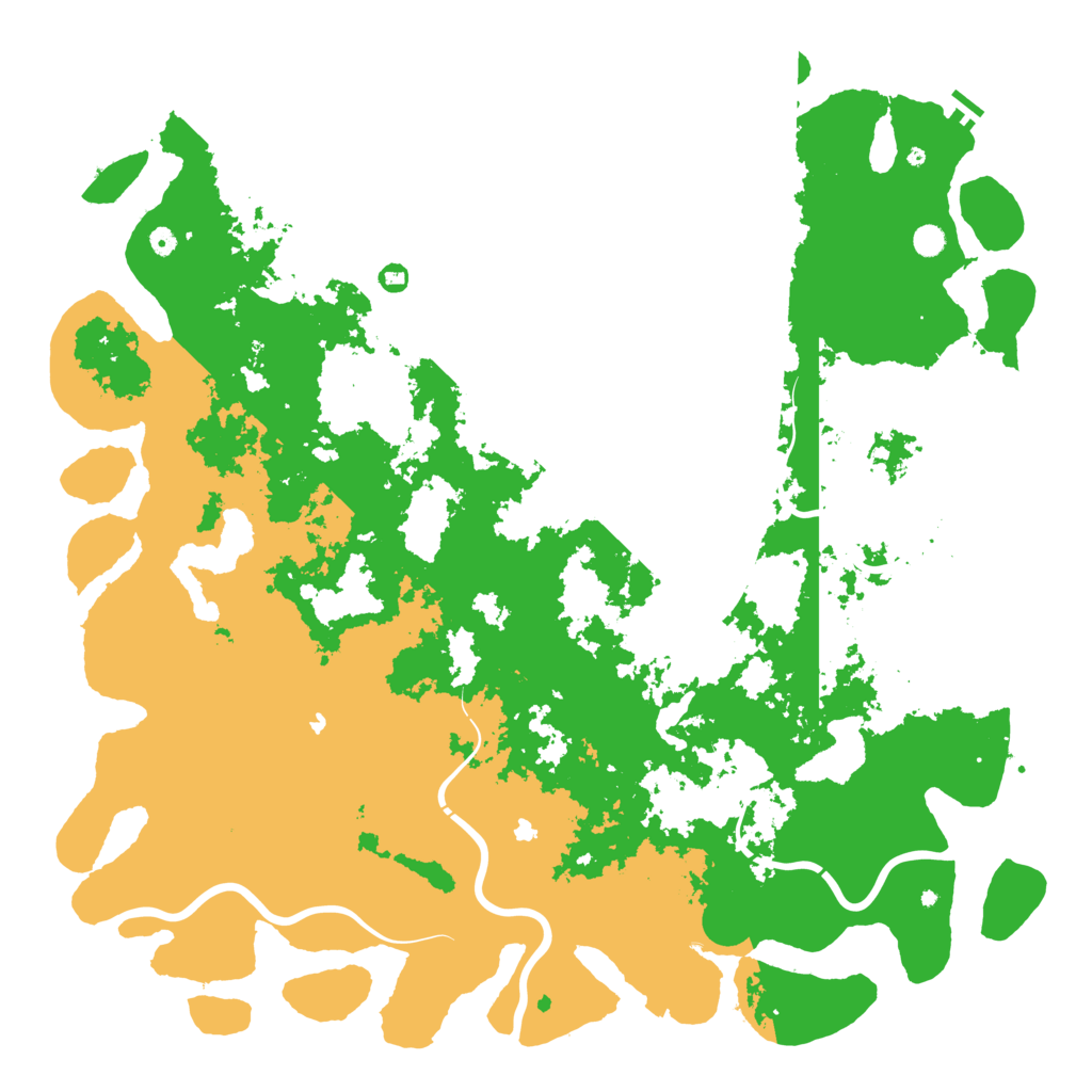 Biome Rust Map: Procedural Map, Size: 6000, Seed: 981998004