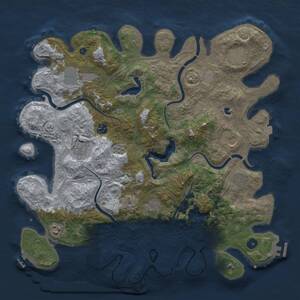 Thumbnail Rust Map: Procedural Map, Size: 4250, Seed: 789737677, 15 Monuments