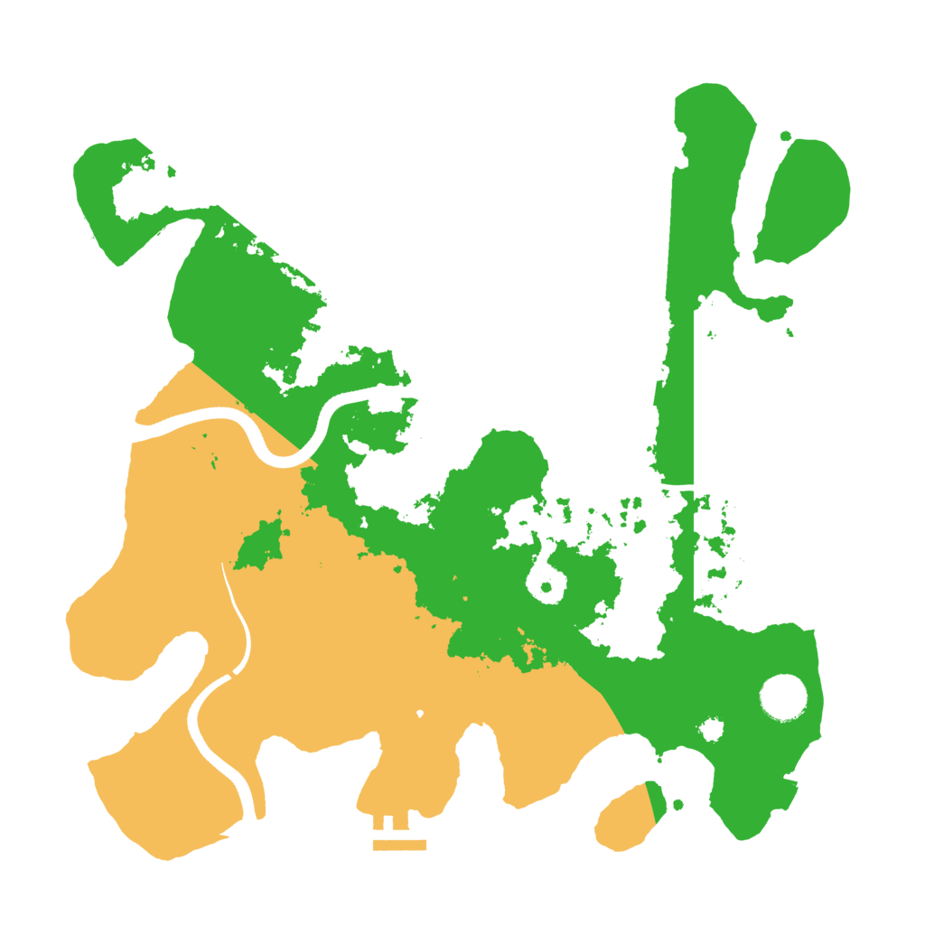 Biome Rust Map: Procedural Map, Size: 3500, Seed: 5341635
