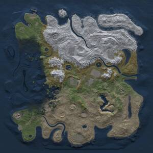 Thumbnail Rust Map: Procedural Map, Size: 4250, Seed: 508460473, 16 Monuments