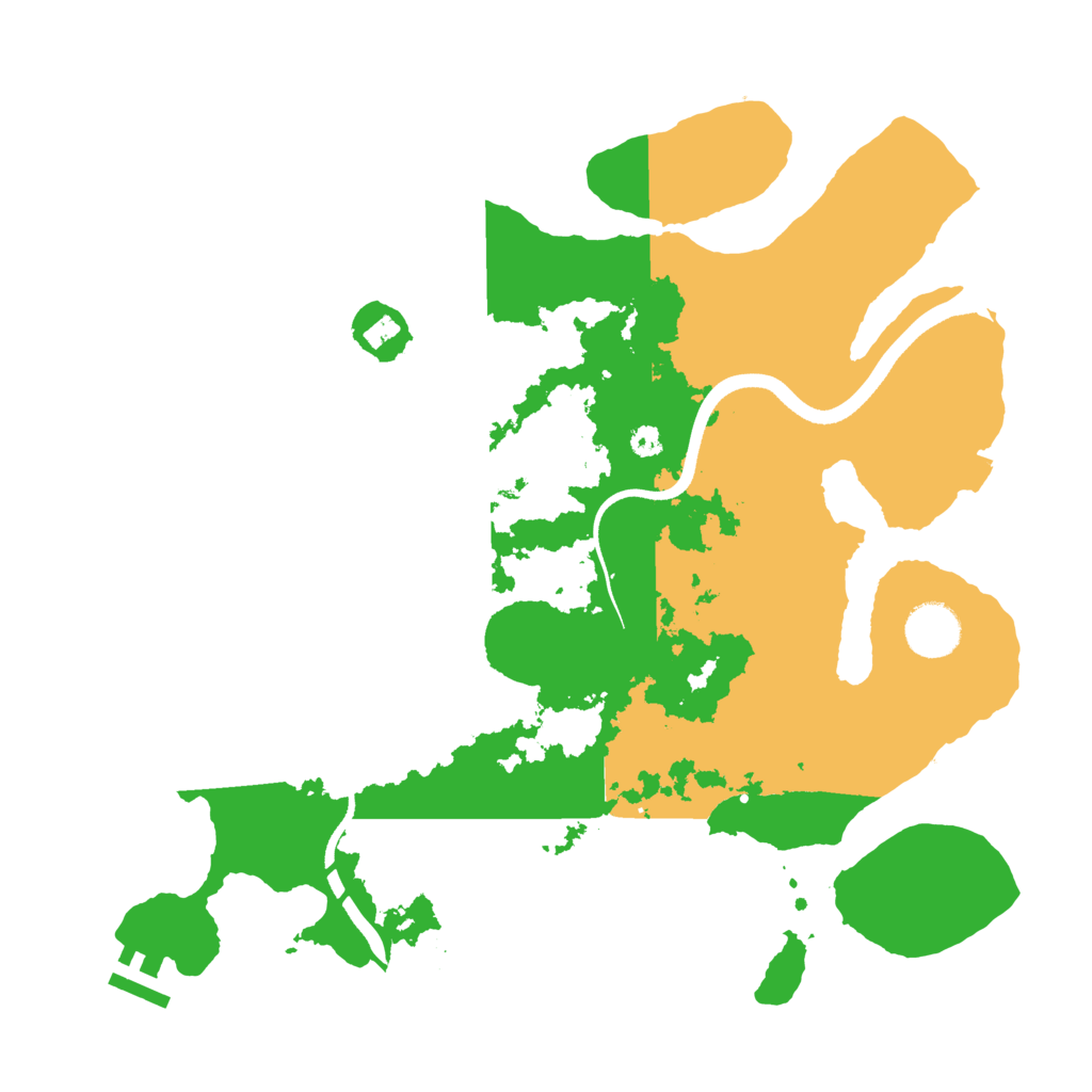 Biome Rust Map: Procedural Map, Size: 3500, Seed: 343769794
