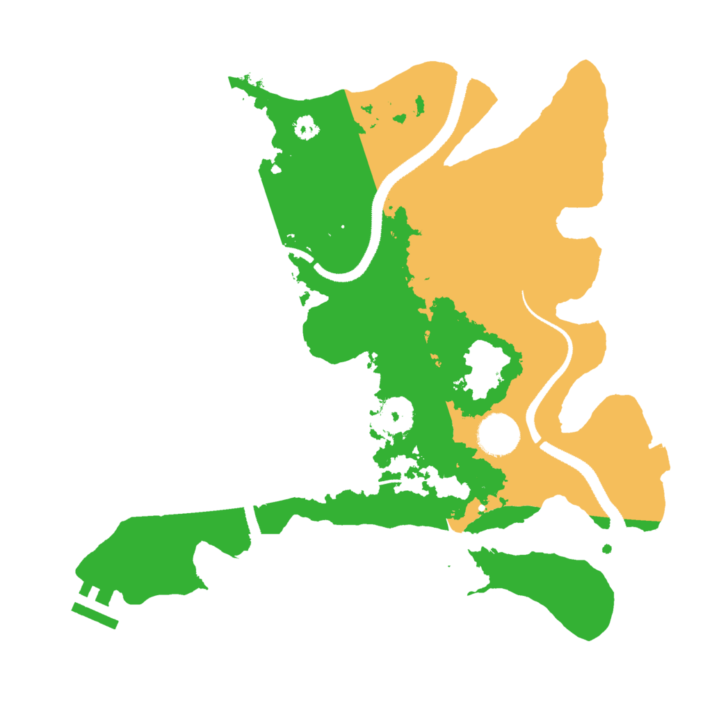 Biome Rust Map: Procedural Map, Size: 3000, Seed: 182472512