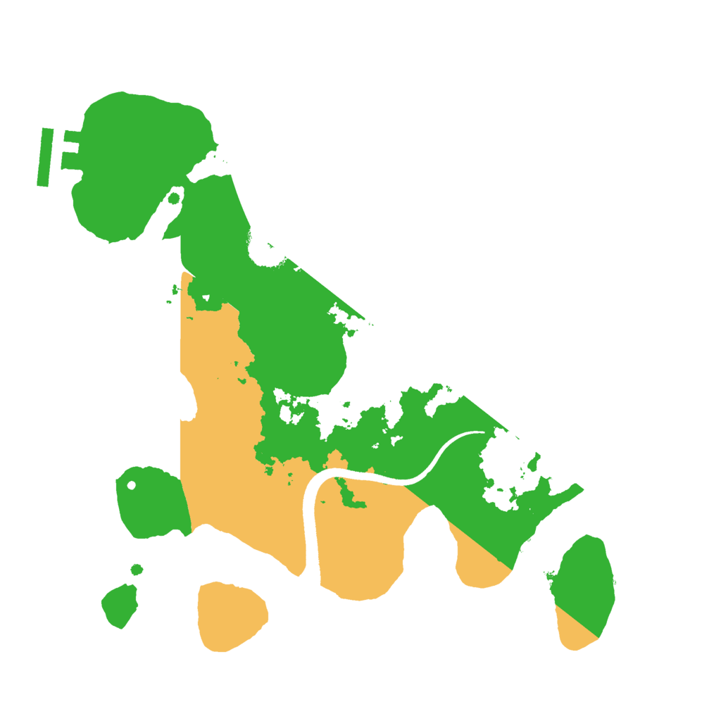 Biome Rust Map: Procedural Map, Size: 2500, Seed: 1790