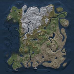 Thumbnail Rust Map: Procedural Map, Size: 4500, Seed: 475660082, 16 Monuments
