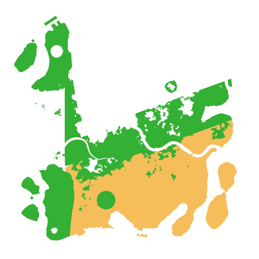 Biome Rust Map: Procedural Map, Size: 3700, Seed: 872571712