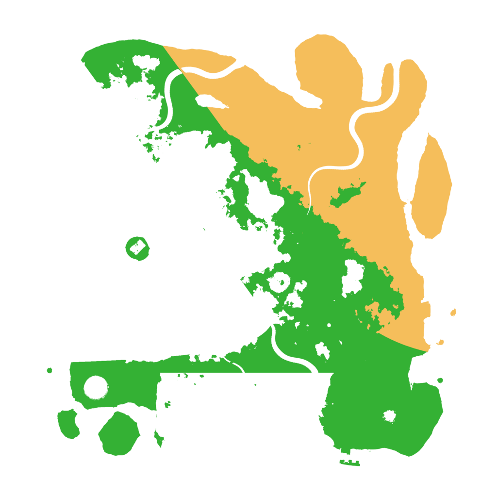 Biome Rust Map: Procedural Map, Size: 3700, Seed: 32651465