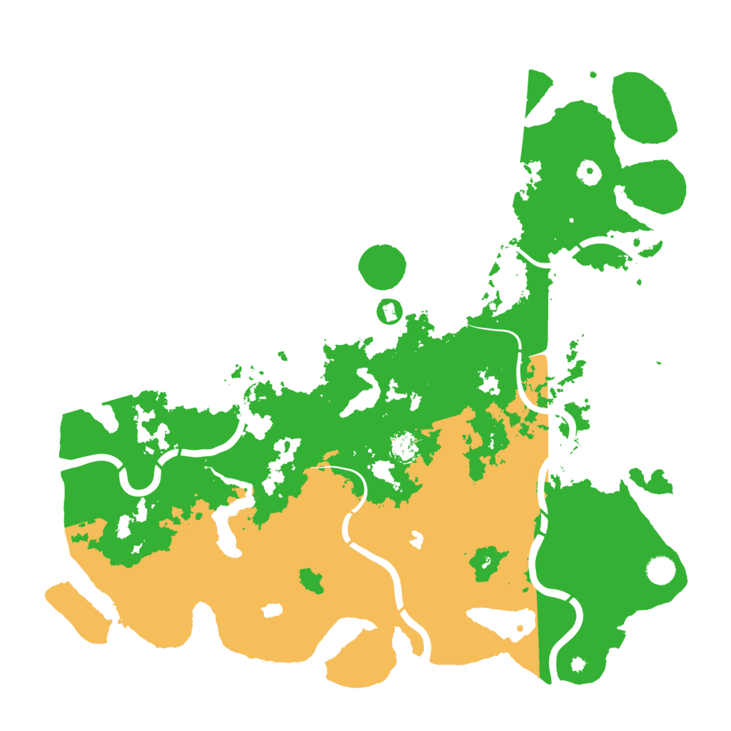 Biome Rust Map: Procedural Map, Size: 4500, Seed: 58292