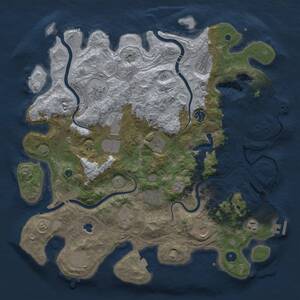 Thumbnail Rust Map: Procedural Map, Size: 4250, Seed: 629410569, 17 Monuments