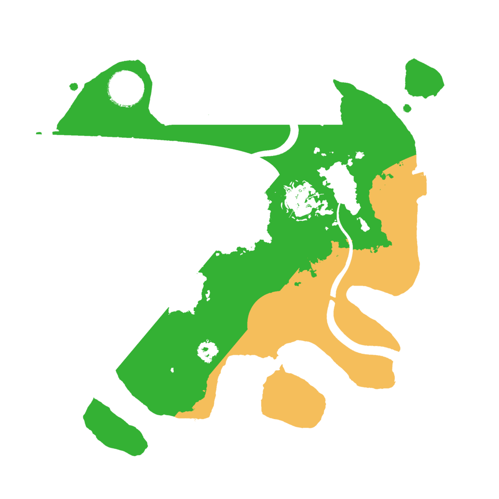 Biome Rust Map: Procedural Map, Size: 2500, Seed: 2374